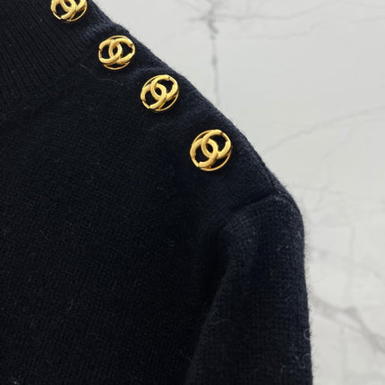 CHANEL 26S NECK KNIT SWEATER 1549