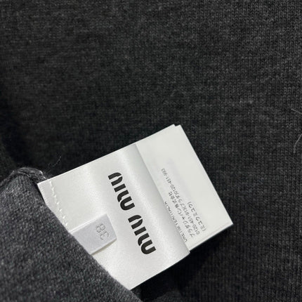 MIUMIU 26S V-NECK KNIT CARDIGAN 1301