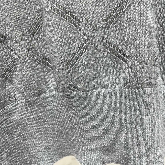 MIUMIU 26S LONG-SLEEVE KNIT POLO TOP 1434