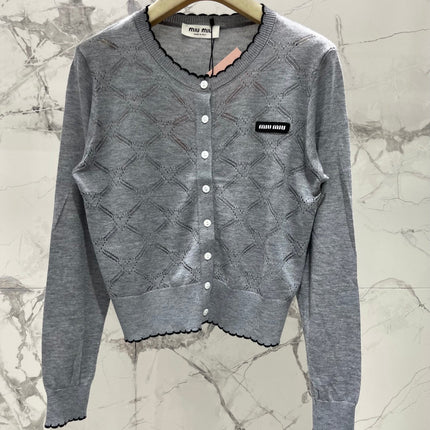 MIUMIU 26S KNIT CARDIGAN 1433