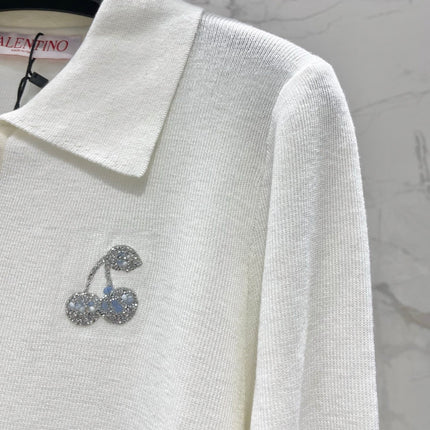 VALENTINO 26S KNITTED POLO SWEATER 327