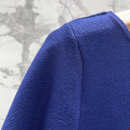 MIUMIU 26S SQUARE-NECK KNIT MINI DRESS 1407