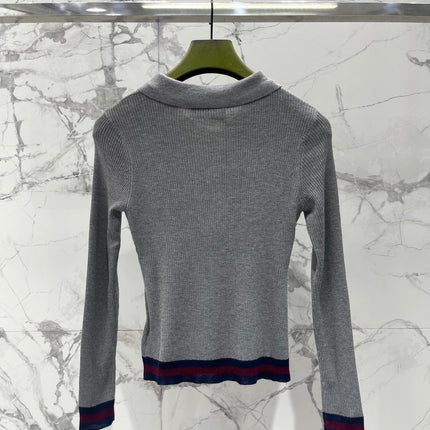 GUCCI 26S LONG-SLEEVE KNIT POLO 505