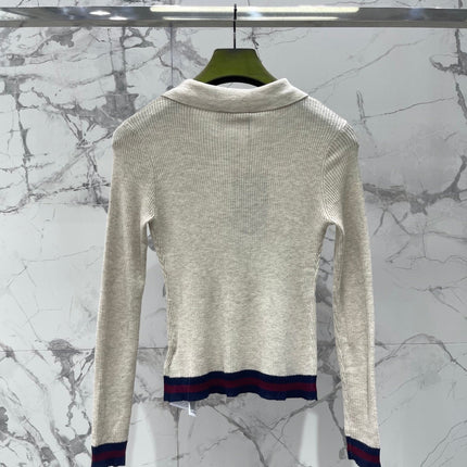 GUCCI 26S LONG-SLEEVE KNIT POLO 504