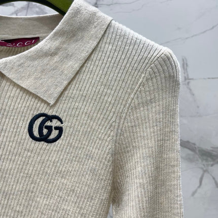 GUCCI 26S LONG-SLEEVE KNIT POLO 504