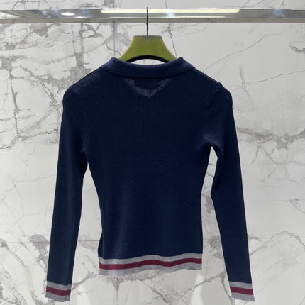 GUCCI 26S LONG-SLEEVE KNIT POLO 503