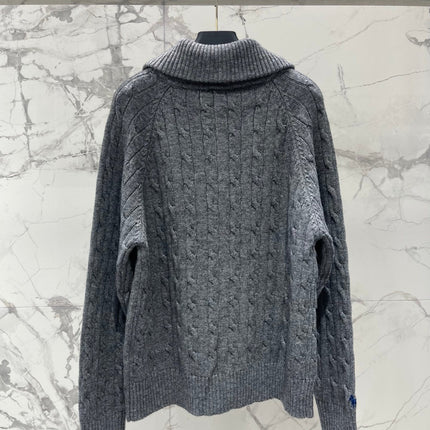 RALPH LAUREN 26S COLLARED CABLE-KNIT CARDIGAN 720