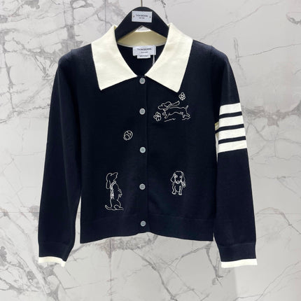 THOM 26S COLLAR CARDIGAN 387