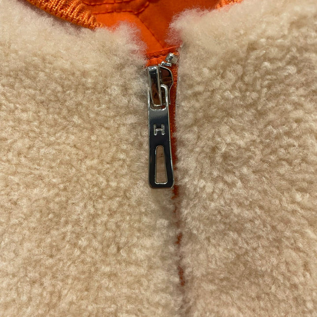 HERMES 25S SHEEPSKIN BOMBER JACKET 169