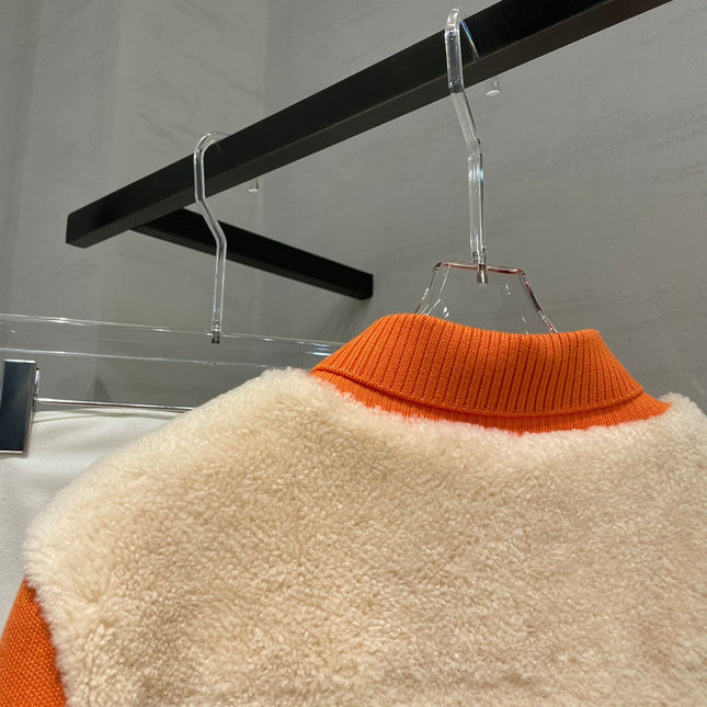 HERMES 25S SHEEPSKIN BOMBER JACKET 169