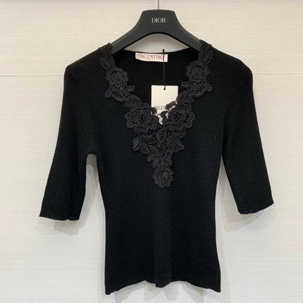VALENTINO 26S SHORT SLEEVE KNIT T-SHIRT 168