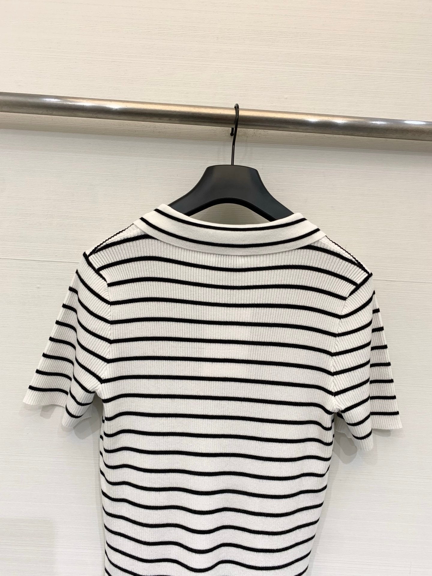CELINE 26S STRIPED SHORT-SLEEVE POLO SHIRT 488
