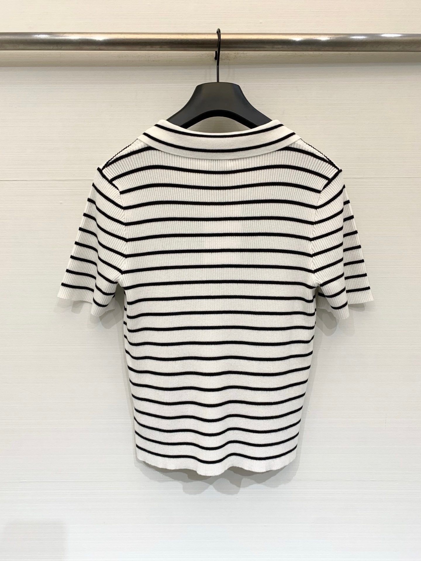 CELINE 26S STRIPED SHORT-SLEEVE POLO SHIRT 488