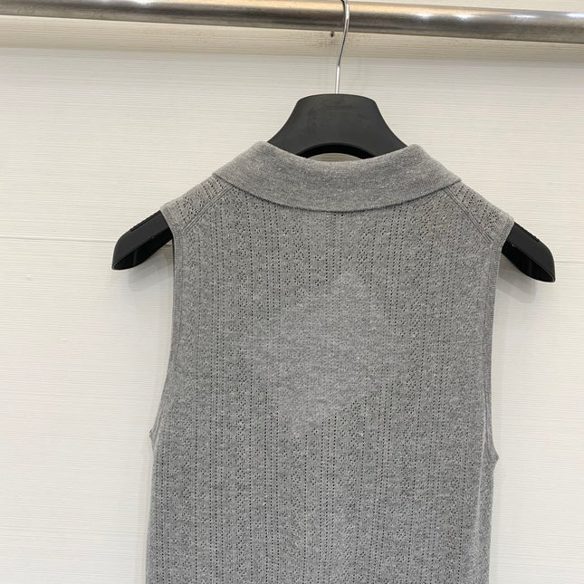 CELINE 26S SLEEVELESS POLO SHIRT 474