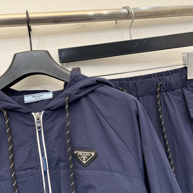 PRADA 26S JACKET AND STRAIGHT-LEG PANTS SET 1033
