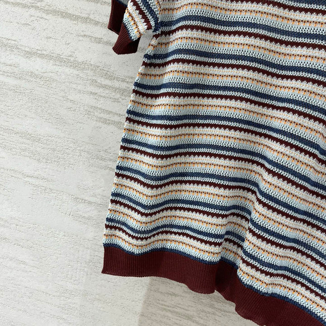 MONCLER 26S SHORT-SLEEVE KNIT T-SHIRT 672