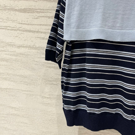 PRADA 26S SHORT-SLEEVE POLO SWEATER 1168
