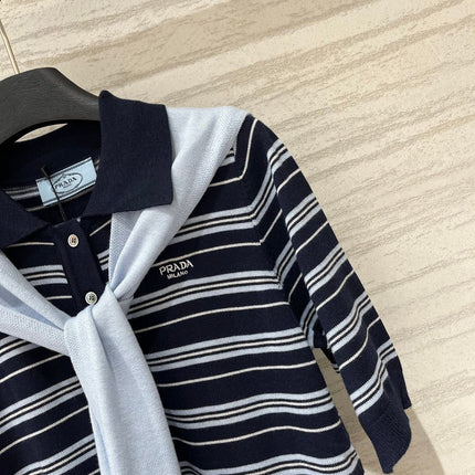 PRADA 26S SHORT-SLEEVE POLO SWEATER 1168