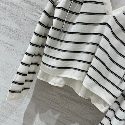 CELINE 26S V-NECK HOODED SWEATER 523