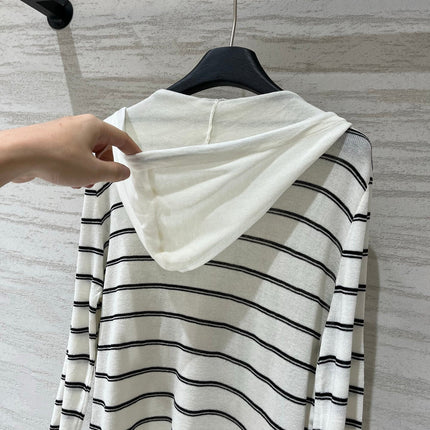 CELINE 26S V-NECK HOODED SWEATER 523