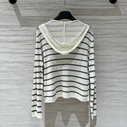 CELINE 26S V-NECK HOODED SWEATER 523