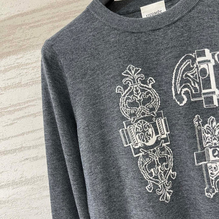 HERMES 26S CREWNECK KNIT SWEATER 867