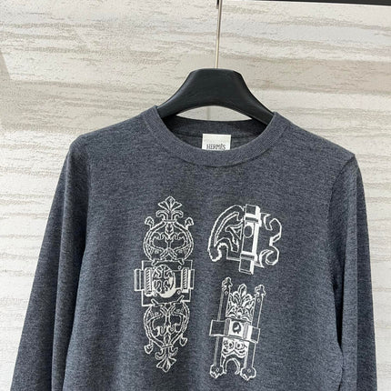 HERMES 26S CREWNECK KNIT SWEATER 867