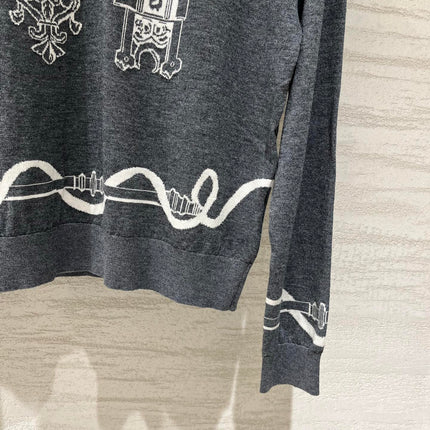 HERMES 26S CREWNECK KNIT SWEATER 867