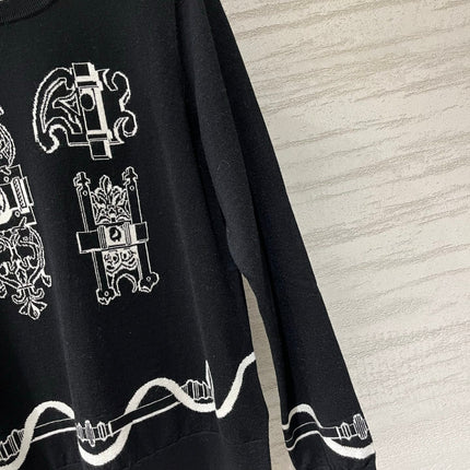 HERMES 26S CREWNECK KNIT SWEATER 866