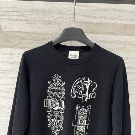 HERMES 26S CREWNECK KNIT SWEATER 866