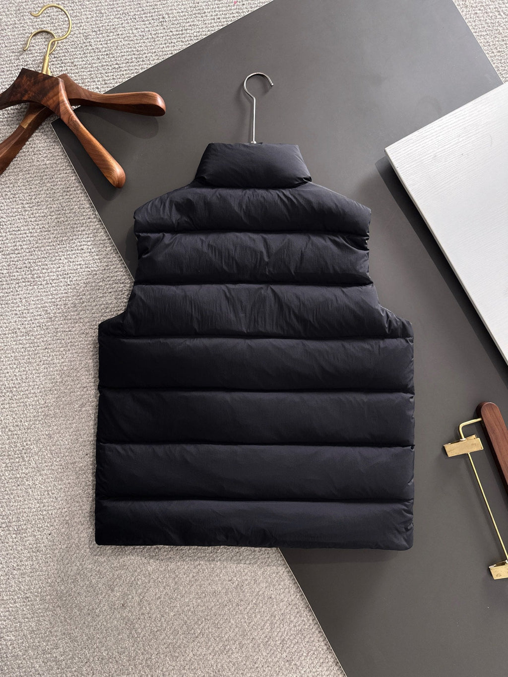 MONCLER CONTRIN DOWN VEST IN BLACK