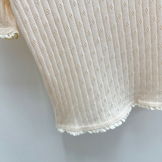 PRADA 26S SHORT-SLEEVE KNIT TOP 1017