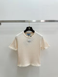 PRADA 26S SHORT-SLEEVE KNIT TOP 1017
