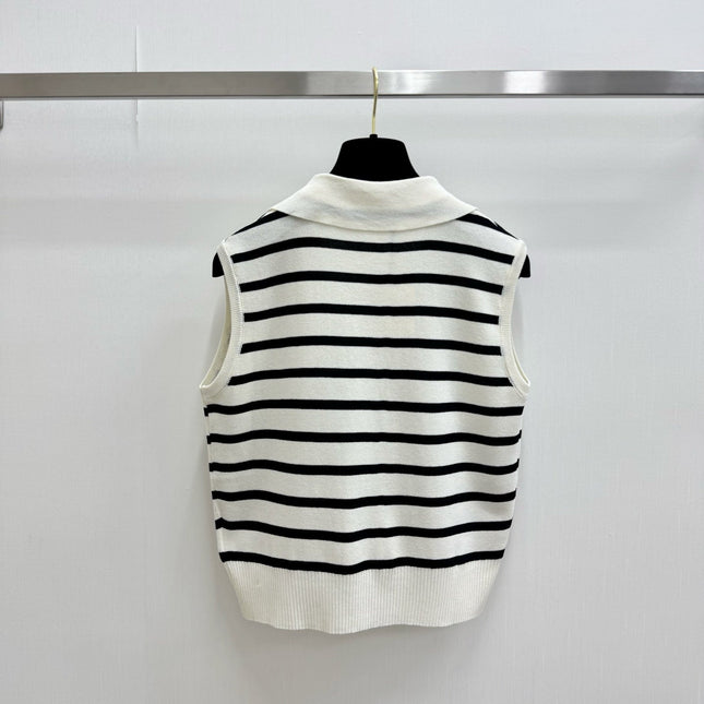VALENTINO 26S COLLARED KNIT VEST 396