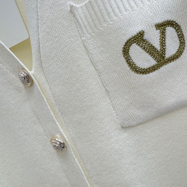 VALENTINO 26S COLLARED KNIT VEST 398
