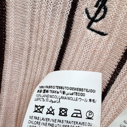 YSL 26S LONG-SLEEVE KNIT POLO SHIRT 485