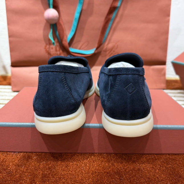 LP SUMMER CHARMS WALK LOAFERS IN NAVY BLUE SUEDE