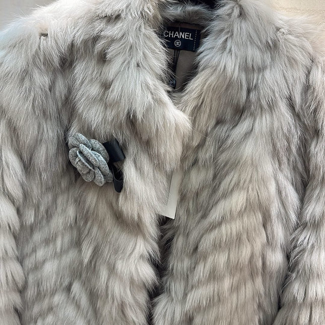 CHANEL 26S SHORT FOX FUR JACKET 808