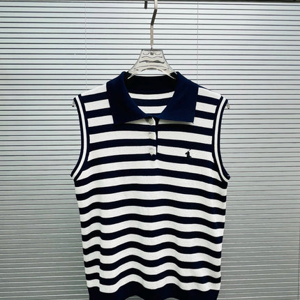 RALPH LAUREN 26S SLEEVELESS POLO KNIT TOP 424