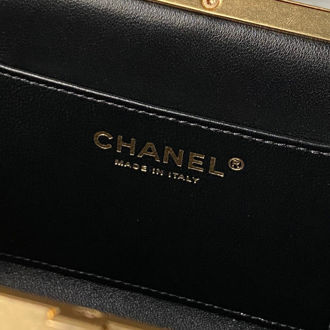 CHANEL 26S CROSSBODY BAG 20 IN BLACK LAMBSKIN