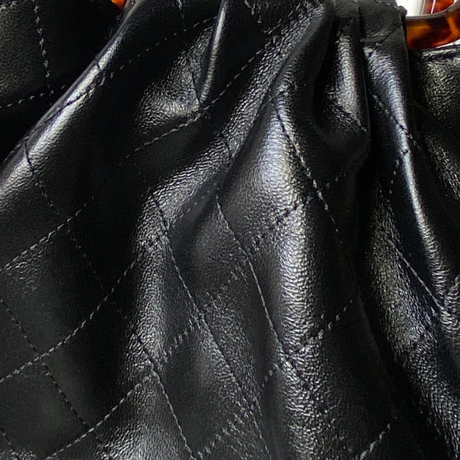 CHANEL 26S HAND BAG 32 IN BLACK LAMBSKIN