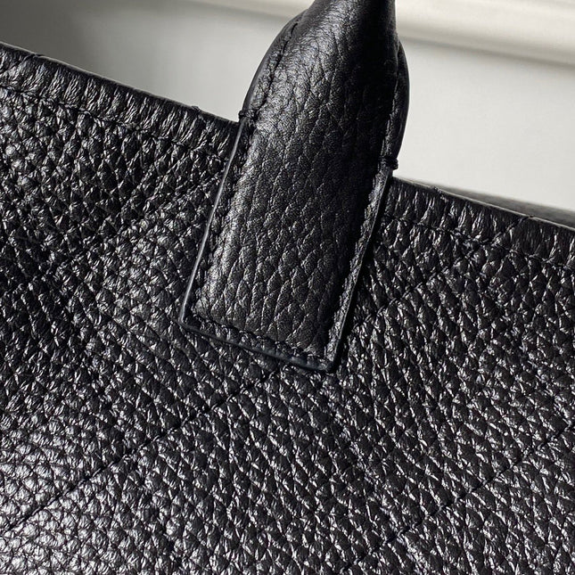 CHANEL 26S BOWLING BAGUETTE BAG 30CM IN BLACK CAVIAR CALFSKIN