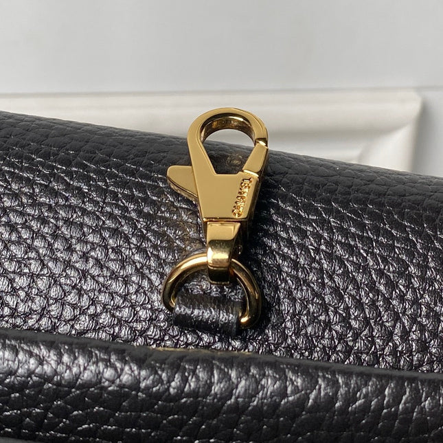 CHANEL 26S BOWLING BAGUETTE BAG 30CM IN BLACK CAVIAR CALFSKIN