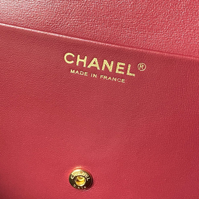 CHANEL 26S CC LOGO SHOULDER BAG 32 IN BLACK GRAINED CALFSKIN
