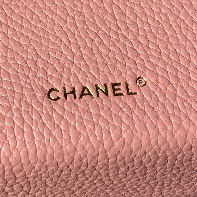 CHANEL 26S VANITY BAG 19 IN LIGHT PINK CAVIAR CALFSKIN GOLD HARDWARE