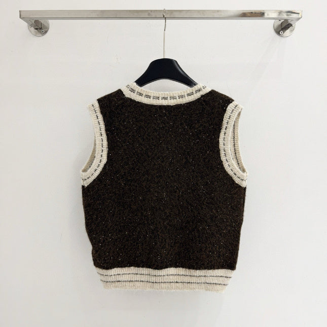 CHANEL 26S SLEEVELESS KNIT BLAZER 741