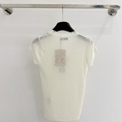MIUMIU 26S SHORT-SLEEVED SWEATER STYLE 1095