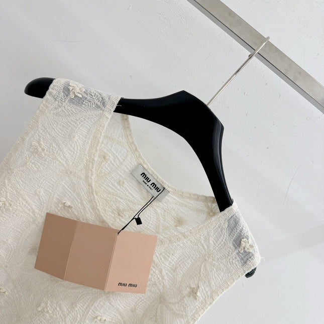 MIUMIU 26S LACE TANK TOP STYLE 1071