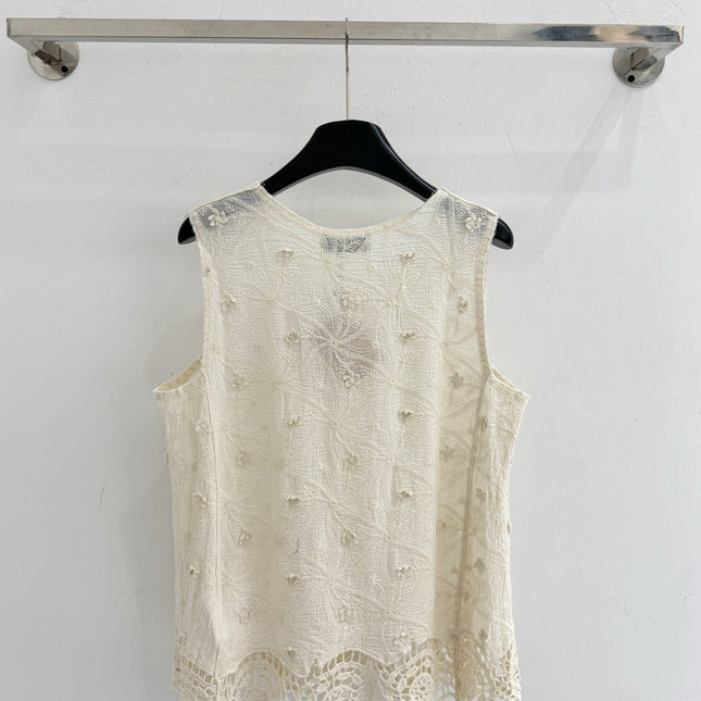MIUMIU 26S LACE TANK TOP STYLE 1071