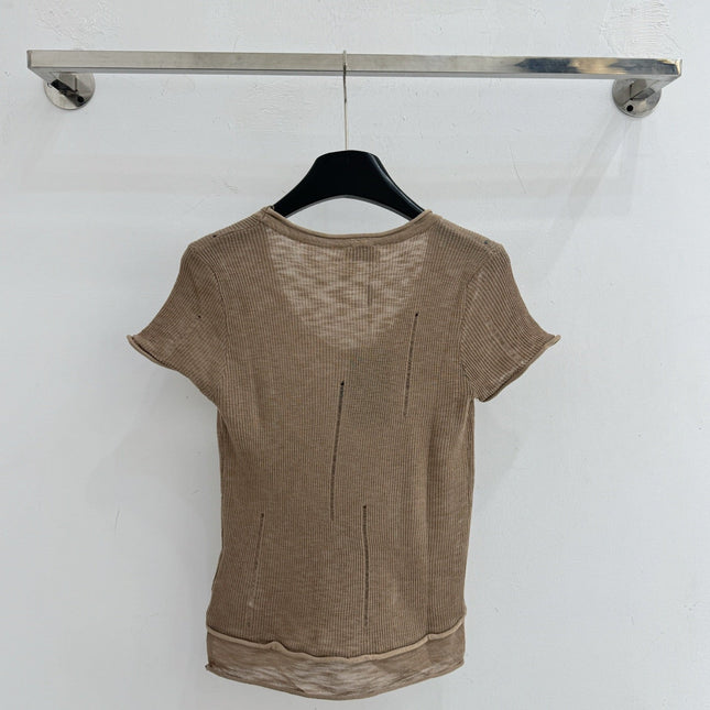 YSL 26S SHORT SLEEVE KNIT T-SHIRT 423